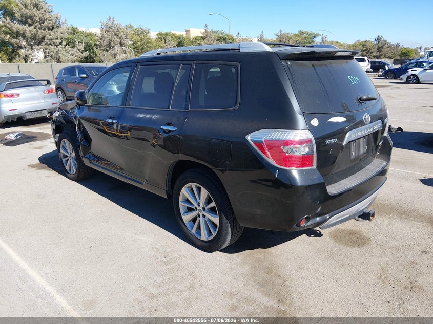 2008 Toyota Highlander hybrid VIN JTEEW44A482020715 IAAI salvage auction — LEFT FRONT, Salvage (California), sold $850 on 2026-07-29 (photo 3)