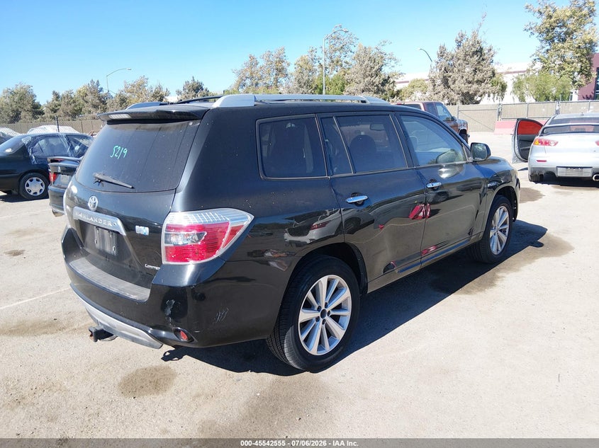 2008 Toyota Highlander hybrid VIN JTEEW44A482020715 IAAI salvage auction — LEFT FRONT, Salvage (California), sold $850 on 2026-07-29 (photo 4)