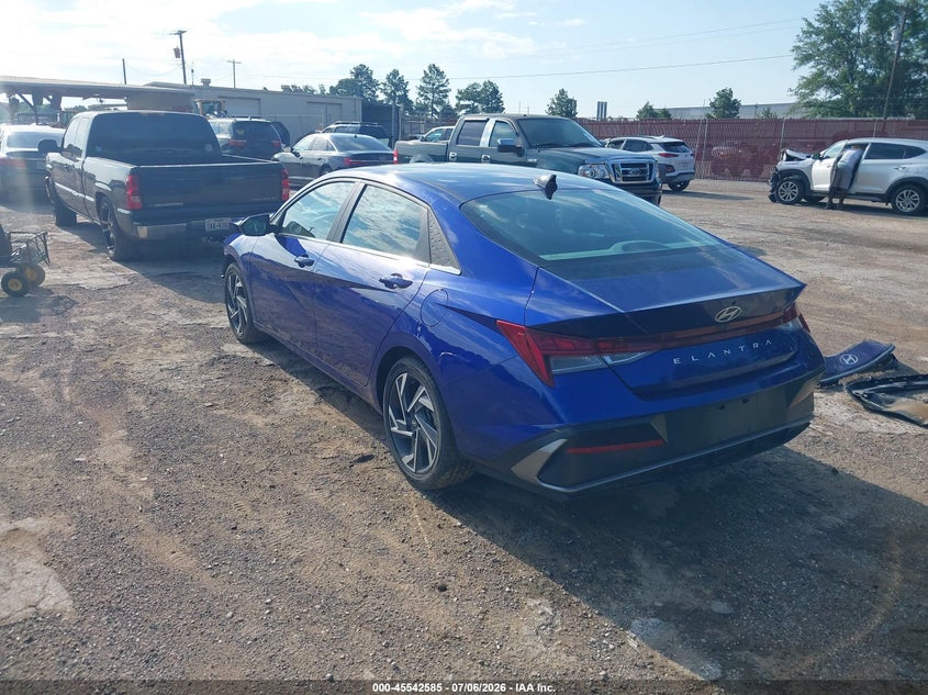 2025 Hyundai Elantra VIN KMHLS4DG8SU951723 IAAI salvage auction — FRONT END, Salvage Title, sold $5,100 on 2026-07-15 (photo 3)