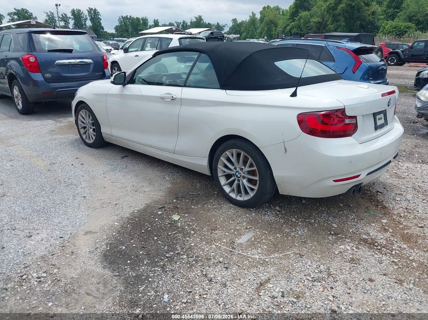 2016 BMW 2er VIN WBA1K9C59GV322902 IAAI salvage auction — FRONT END, Salvage - Greater Than 75% (Maryland), sold $1,500 on 2026-07-20 (photo 3)