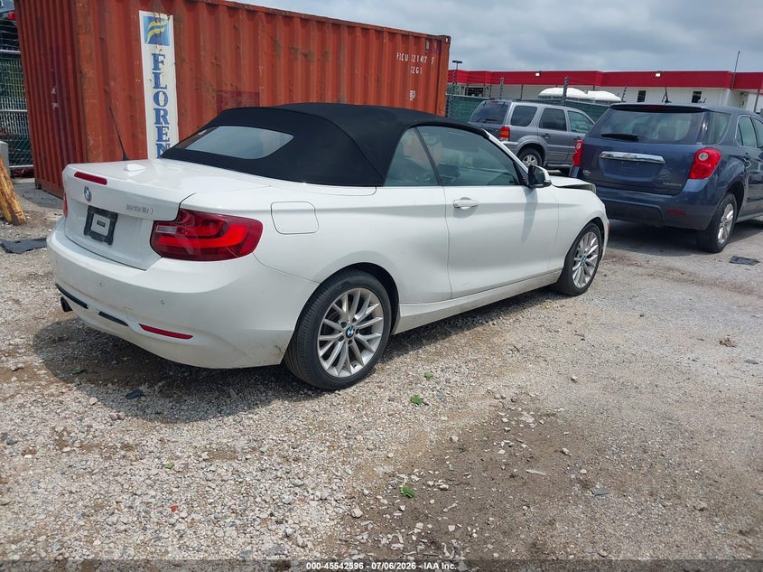 2016 BMW 2er VIN WBA1K9C59GV322902 IAAI salvage auction — FRONT END, Salvage - Greater Than 75% (Maryland), sold $1,500 on 2026-07-20 (photo 4)