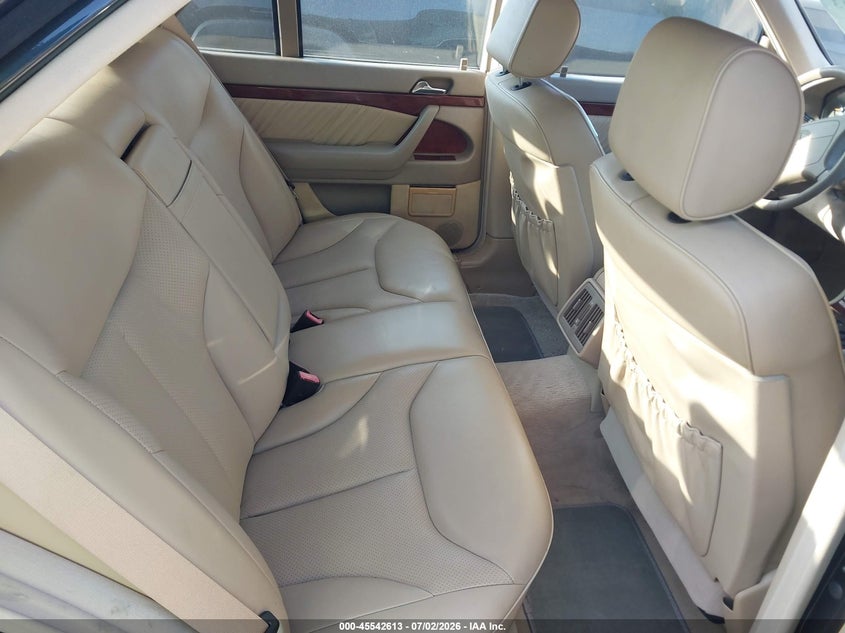1998 Mercedes-benz S class VIN WDBGA32G5WA396158 IAAI salvage auction — NORMAL WEAR, Clear (New York), sold $4,300 on 2026-07-27 (photo 8)