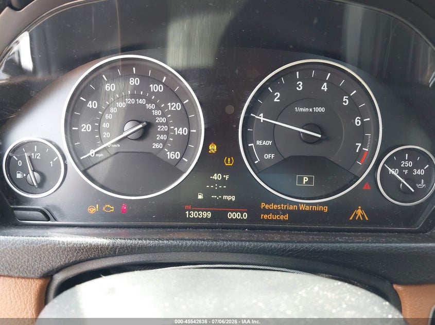 2014 BMW 3er VIN WBA3A5G53ENP28072 IAAI salvage auction — UNDERCARRIAGE, Salvage (Texas), sold $1,425 on 2026-08-13 (photo 7)