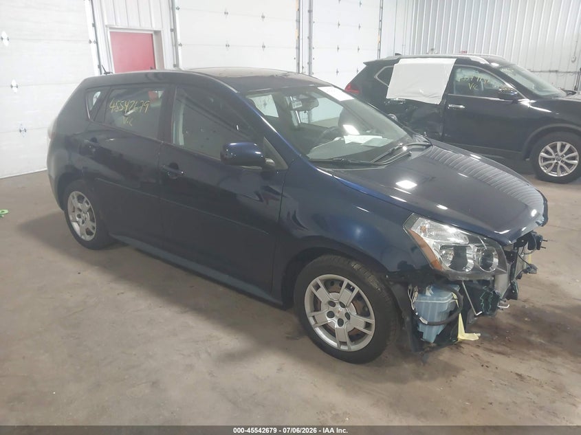 2009 Pontiac Vibe VIN 5Y2SP67049Z431558 IAAI salvage auction — FRONT END, Prior Salvage (Minnesota), sold $1,300 on 2026-08-21 (photo 1)