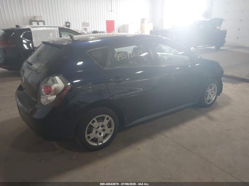 2009 Pontiac Vibe VIN 5Y2SP67049Z431558 IAAI salvage auction — FRONT END, Prior Salvage (Minnesota), sold $1,300 on 2026-08-21 (photo 4)