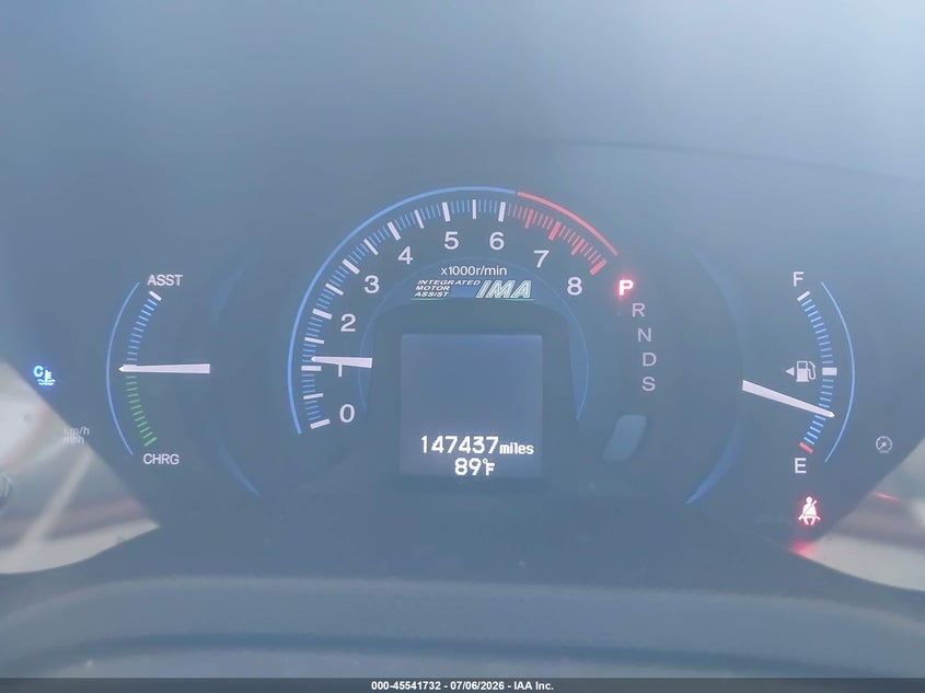 2013 Honda Insight VIN JHMZE2H71DS006436 IAAI salvage auction — NORMAL WEAR, Clear (Georgia), sold $1,425 on 2026-07-14 (photo 7)