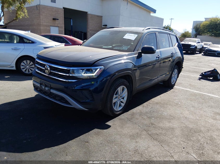 2021 Volkswagen Atlas VIN 1V2GP2CA9MC609441 IAAI salvage auction — LEFT REAR, Wait Title, sold $6,400 on 2026-08-14 (photo 2)