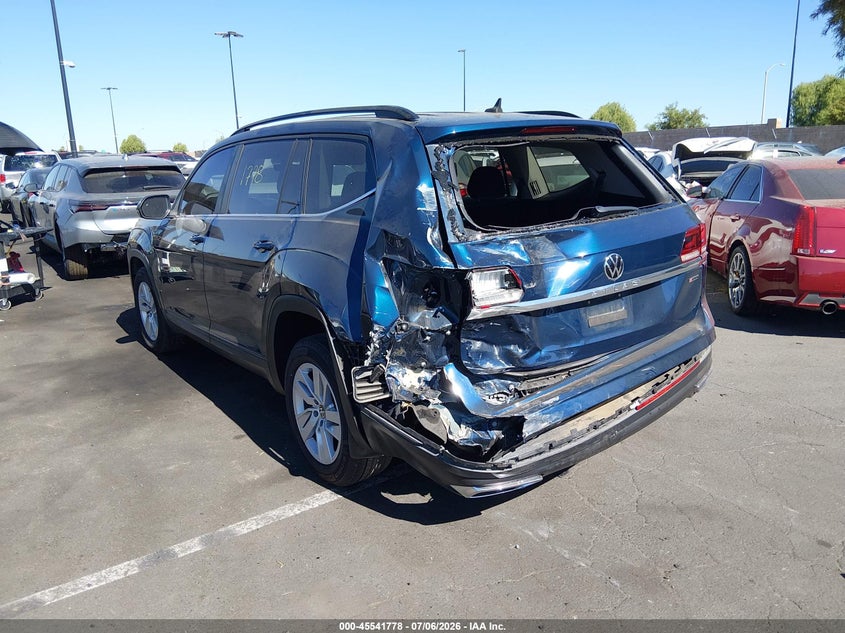 2021 Volkswagen Atlas VIN 1V2GP2CA9MC609441 IAAI salvage auction — LEFT REAR, Wait Title, sold $6,400 on 2026-08-14 (photo 3)