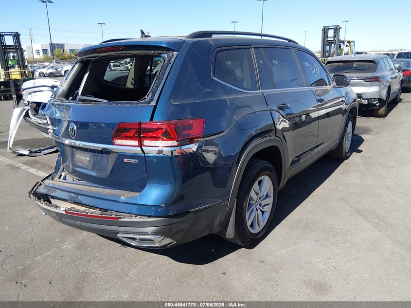 2021 Volkswagen Atlas VIN 1V2GP2CA9MC609441 IAAI salvage auction — LEFT REAR, Wait Title, sold $6,400 on 2026-08-14 (photo 4)