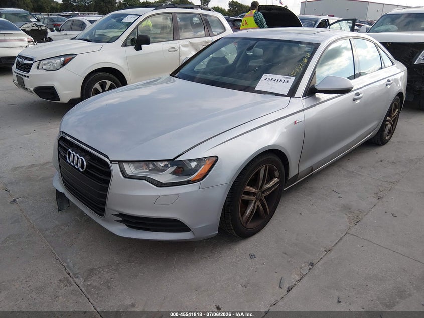 2012 Audi A6 VIN WAUBGAFC6CN006496 IAAI salvage auction — NORMAL WEAR, Original (Texas), sold $550 on 2026-07-21 (photo 2)