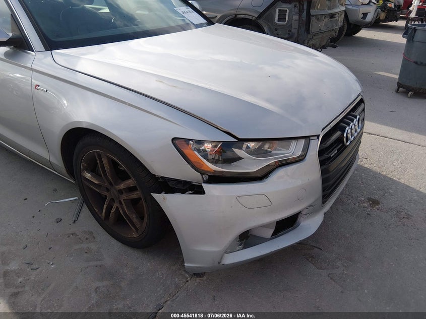 2012 Audi A6 VIN WAUBGAFC6CN006496 IAAI salvage auction — NORMAL WEAR, Original (Texas), sold $550 on 2026-07-21 (photo 6)