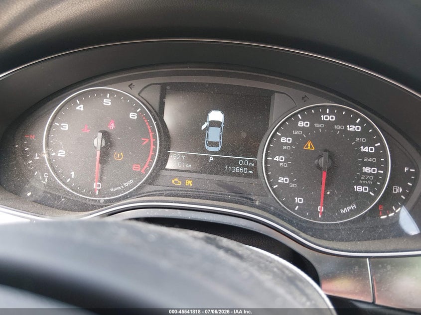 2012 Audi A6 VIN WAUBGAFC6CN006496 IAAI salvage auction — NORMAL WEAR, Original (Texas), sold $550 on 2026-07-21 (photo 7)