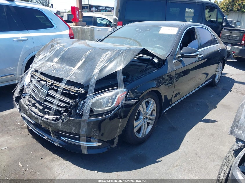 2019 Mercedes-benz S-klasse VIN WDDUG6GB0KA481992 IAAI salvage auction — FRONT END, Wait Title, sold $6,400 on 2026-08-12 (photo 2)
