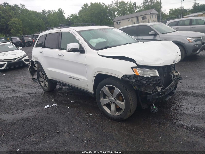 2016 Jeep Grand cherokee VIN 1C4RJFBG9GC496782 IAAI salvage auction — FRONT & REAR, Salvage (Pennsylvania), sold $1,150 on 2026-07-11 (photo 1)