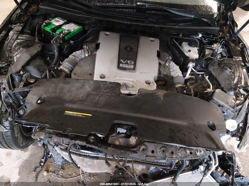 2015 Infiniti Q50 VIN JN1BV7AR6FM398822 IAAI salvage auction — FRONT END, Clear (Massachusetts), sold $500 on 2026-07-15 (photo 8)