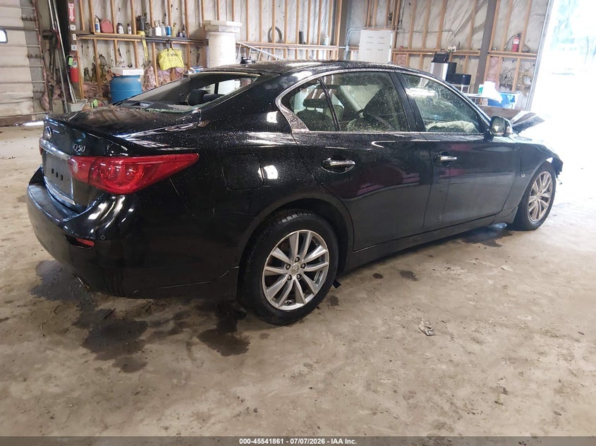 2015 Infiniti Q50 VIN JN1BV7AR6FM398822 IAAI salvage auction — FRONT END, Clear (Massachusetts), sold $500 on 2026-07-15 (photo 2)
