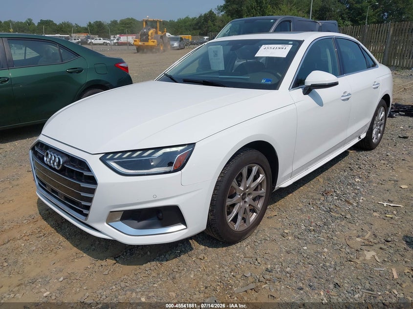 2023 Audi A4 VIN WAUABAF40PA011600 IAAI salvage auction — RIGHT SIDE, Salvage (Virginia), sold $8,600 on 2026-07-27 (photo 2)