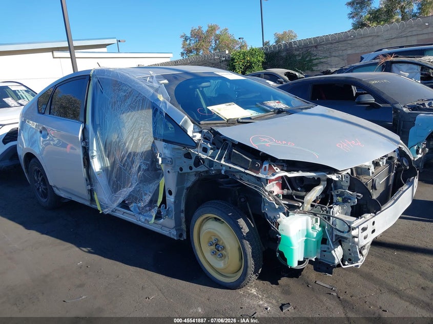 2013 Toyota Prius VIN JTDKN3DU2D5608412 IAAI salvage auction — LEFT & RIGHT, Salvage Certificate (California), sold $2,100 on 2026-07-24 (photo 6)