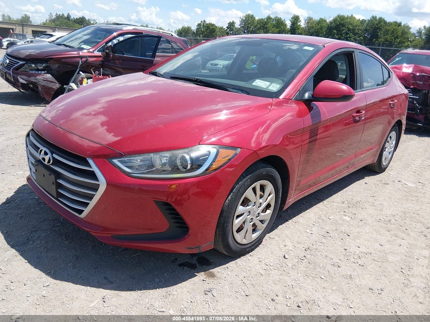 2017 Hyundai Elantra VIN KMHD74LF3HU172494 IAAI salvage auction — FRONT END, Mv-907A (New York), sold $1,250 on 2026-08-01 (photo 2)