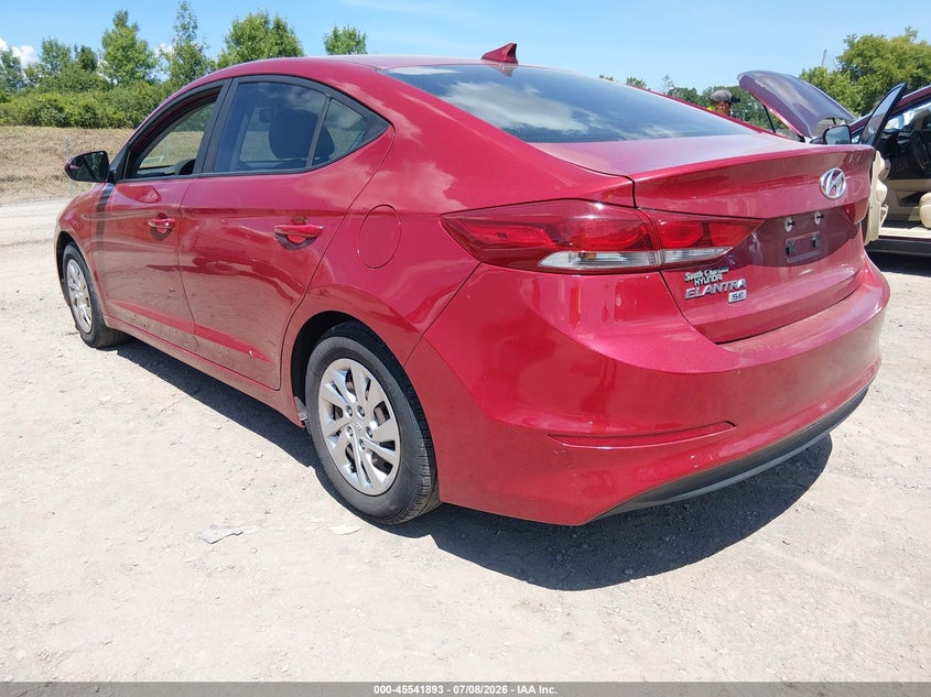 2017 Hyundai Elantra VIN KMHD74LF3HU172494 IAAI salvage auction — FRONT END, Mv-907A (New York), sold $1,250 on 2026-08-01 (photo 3)