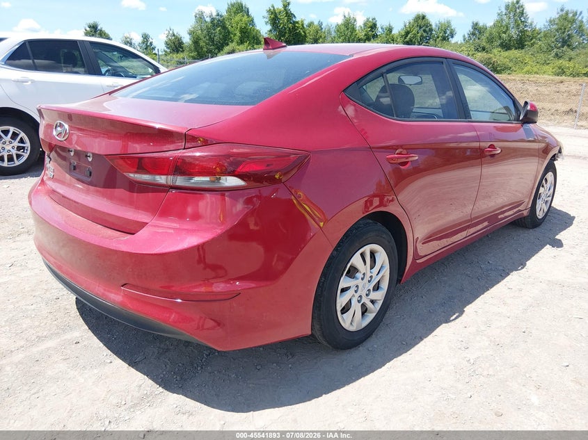 2017 Hyundai Elantra VIN KMHD74LF3HU172494 IAAI salvage auction — FRONT END, Mv-907A (New York), sold $1,250 on 2026-08-01 (photo 4)