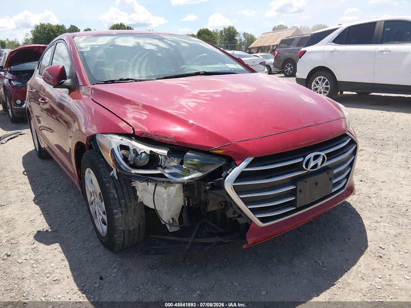 2017 Hyundai Elantra VIN KMHD74LF3HU172494 IAAI salvage auction — FRONT END, Mv-907A (New York), sold $1,250 on 2026-08-01 (photo 6)
