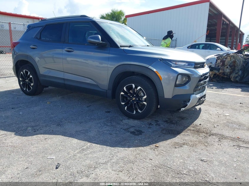 2021 Chevrolet Trailblazer VIN KL79MPSL8MB023044 IAAI salvage auction — FRONT END, Certificate Of Destruction (Florida), sold $1,800 on 2026-07-29 (photo 1)