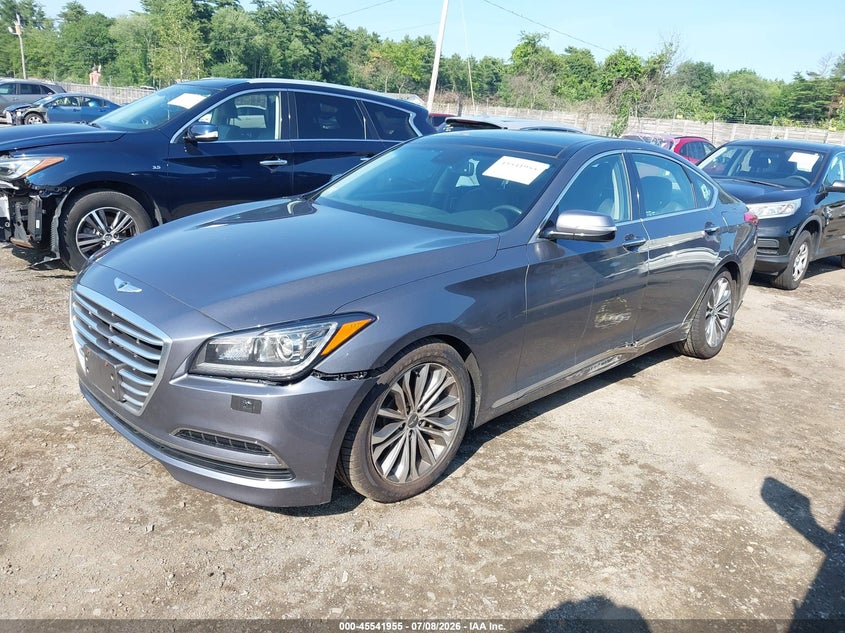 2015 Hyundai Genesis VIN KMHGN4JE5FU051167 IAAI salvage auction — SIDE, Clear (Massachusetts), sold $3,200 on 2026-07-15 (photo 2)