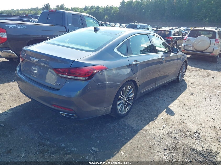 2015 Hyundai Genesis VIN KMHGN4JE5FU051167 IAAI salvage auction — SIDE, Clear (Massachusetts), sold $3,200 on 2026-07-15 (photo 4)