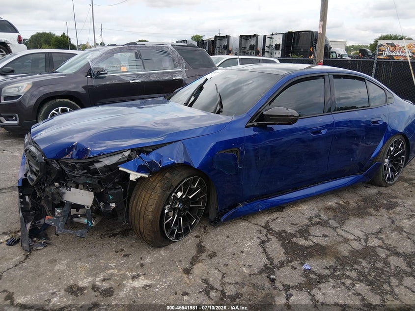 2025 BMW M5 VIN WBS83FK06SCT09928 IAAI salvage auction — LEFT FRONT, Salvage (Kansas), sold $49,300 on 2026-08-03 (photo 6)