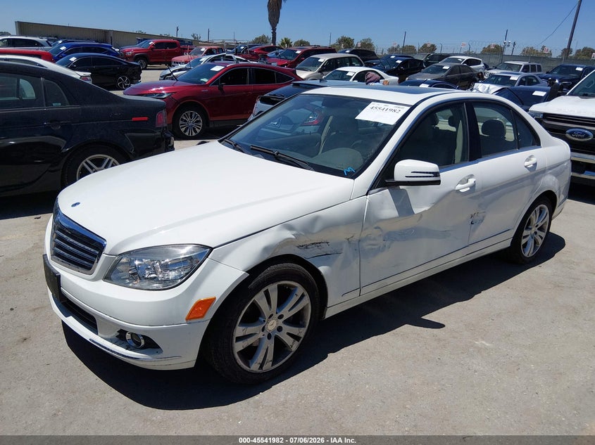 2011 Mercedes-benz C class VIN WDDGF5EB3BR146854 IAAI salvage auction — LEFT FRONT, Salvage (California), sold $1,150 on 2026-08-08 (photo 2)