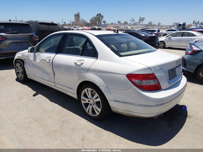 2011 Mercedes-benz C class VIN WDDGF5EB3BR146854 IAAI salvage auction — LEFT FRONT, Salvage (California), sold $1,150 on 2026-08-08 (photo 3)