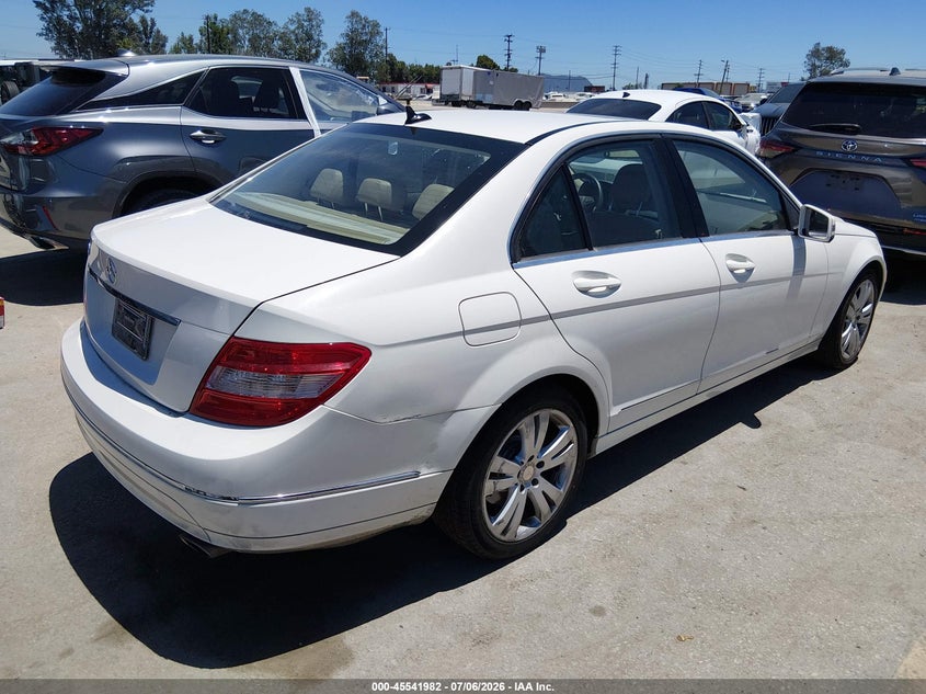 2011 Mercedes-benz C class VIN WDDGF5EB3BR146854 IAAI salvage auction — LEFT FRONT, Salvage (California), sold $1,150 on 2026-08-08 (photo 4)