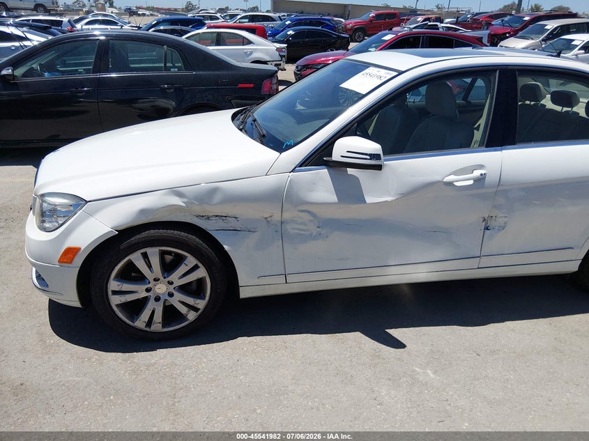 2011 Mercedes-benz C class VIN WDDGF5EB3BR146854 IAAI salvage auction — LEFT FRONT, Salvage (California), sold $1,150 on 2026-08-08 (photo 6)