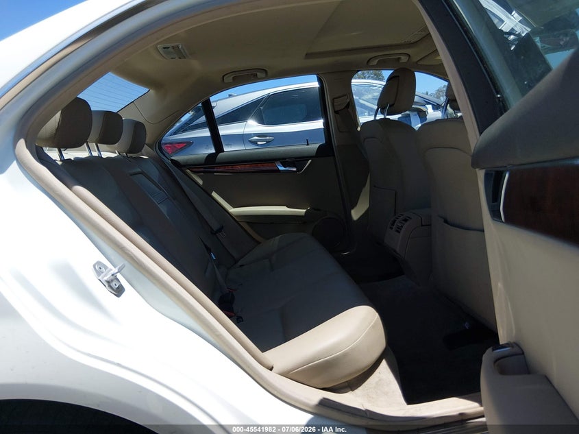 2011 Mercedes-benz C class VIN WDDGF5EB3BR146854 IAAI salvage auction — LEFT FRONT, Salvage (California), sold $1,150 on 2026-08-08 (photo 8)
