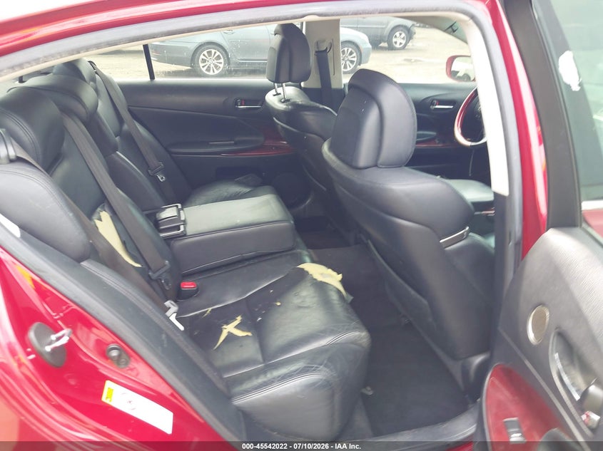 2008 Lexus Gs 350 VIN JTHCE96S880018655 IAAI salvage auction — FRONT END, Salvage - Greater Than 75% (Maryland), sold $450 on 2026-07-29 (photo 8)