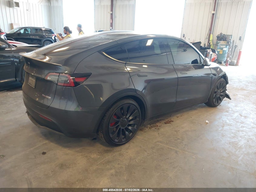 2023 Tesla Model y VIN 7SAYGDEF1PF646519 IAAI salvage auction — FRONT END, Salvage Title, sold $20,275 on 2026-08-29 (photo 4)