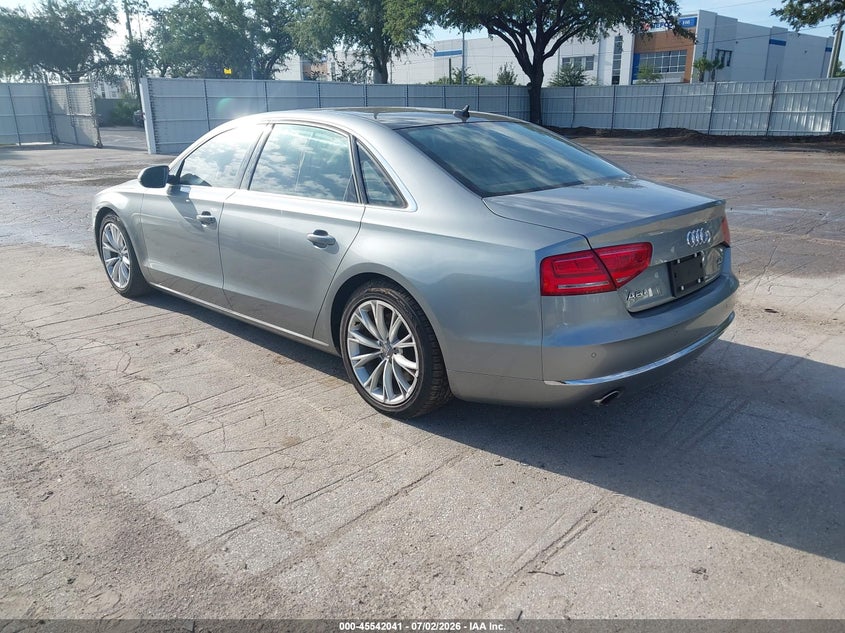 2011 Audi A8 VIN WAURVAFD7BN005840 IAAI salvage auction — MECHANICAL, Clear (Florida), sold $225 on 2026-07-29 (photo 3)