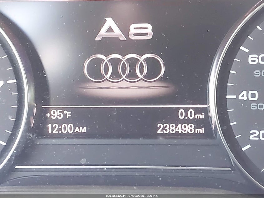 2011 Audi A8 VIN WAURVAFD7BN005840 IAAI salvage auction — MECHANICAL, Clear (Florida), sold $225 on 2026-07-29 (photo 7)