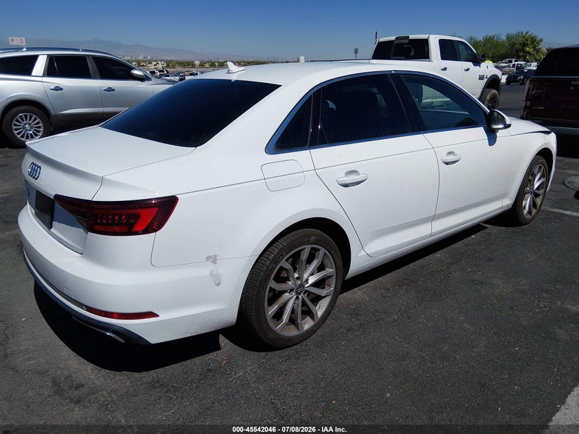 2019 Audi A4 VIN WAUGMAF40KN006967 IAAI salvage auction — FRONT END, Wait Title, sold $4,000 on 2026-09-18 (photo 4)