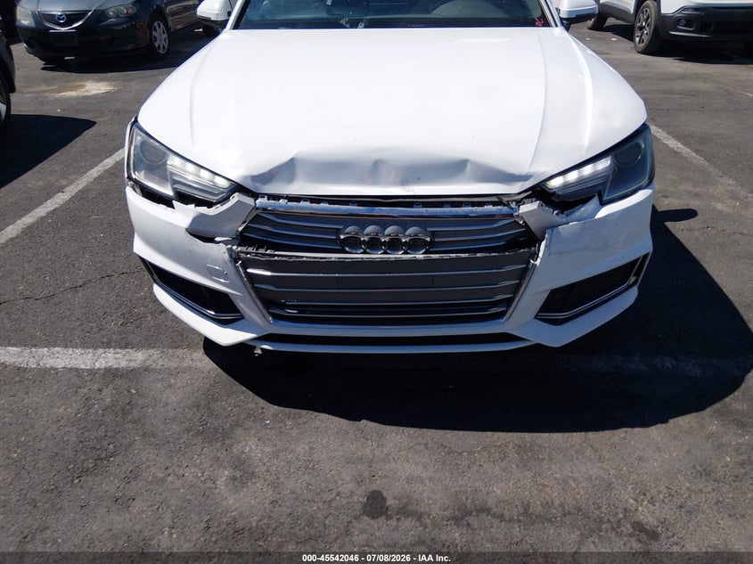 2019 Audi A4 VIN WAUGMAF40KN006967 IAAI salvage auction — FRONT END, Wait Title, sold $4,000 on 2026-09-18 (photo 6)
