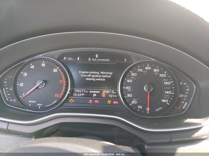 2019 Audi A4 VIN WAUGMAF40KN006967 IAAI salvage auction — FRONT END, Wait Title, sold $4,000 on 2026-09-18 (photo 7)