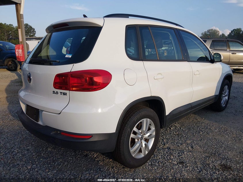 2015 Volkswagen Tiguan VIN WVGAV7AX8FW555676 IAAI salvage auction — LEFT FRONT, Clear (Georgia), sold $1,050 on 2026-07-29 (photo 4)