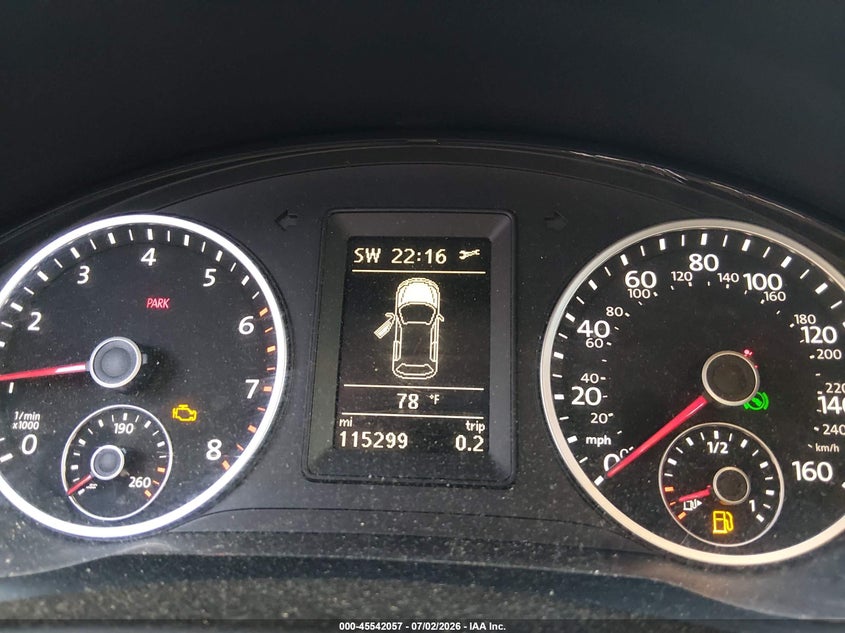 2015 Volkswagen Tiguan VIN WVGAV7AX8FW555676 IAAI salvage auction — LEFT FRONT, Clear (Georgia), sold $1,050 on 2026-07-29 (photo 7)