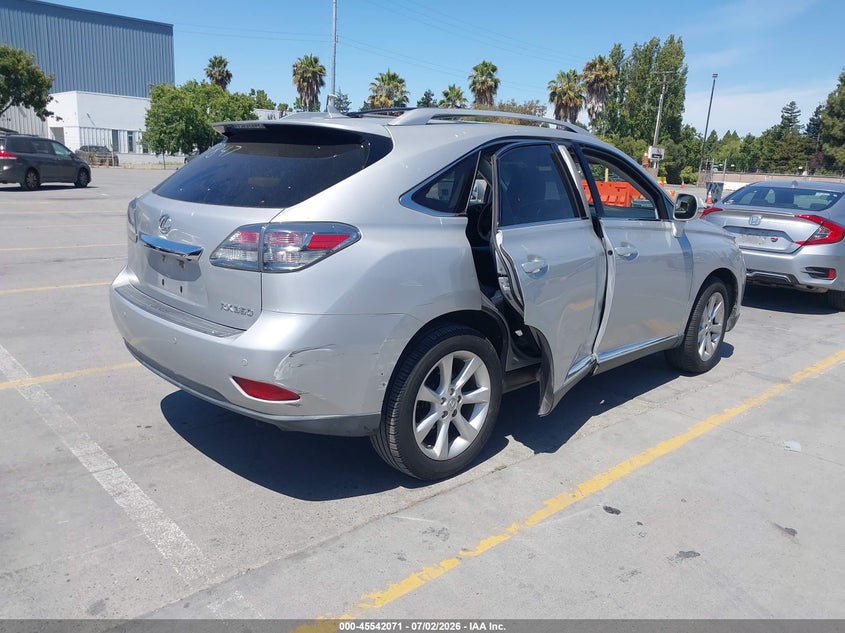 2012 Lexus Rx VIN JTJBK1BA4C2449847 IAAI salvage auction — REAR END, Salvage Title, sold $4,300 on 2026-07-19 (photo 4)