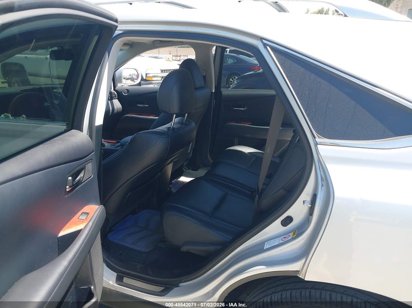 2012 Lexus Rx VIN JTJBK1BA4C2449847 IAAI salvage auction — REAR END, Salvage Title, sold $4,300 on 2026-07-19 (photo 8)