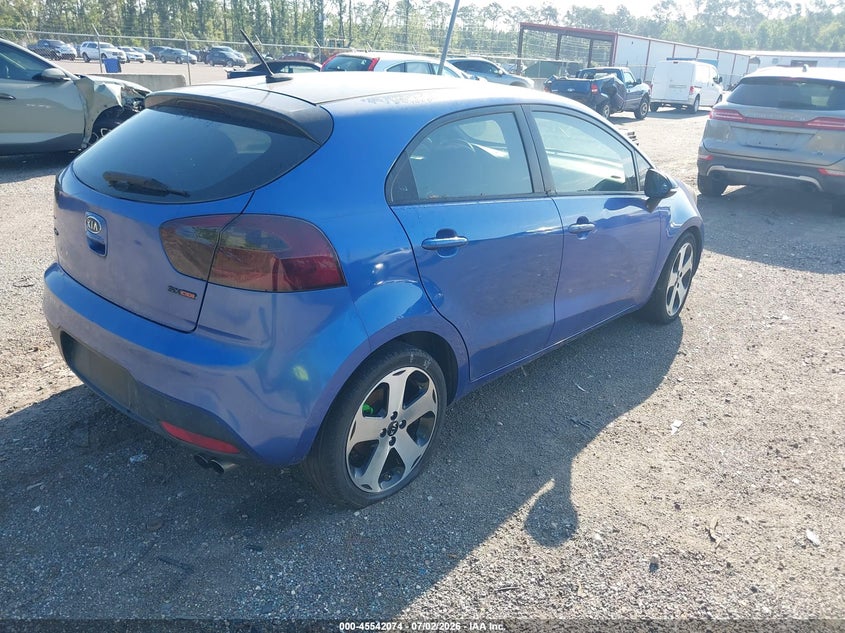 2012 Kia Rio VIN KNADN5A36C6030398 IAAI salvage auction — UNKNOWN, Clear (Florida), sold $300 on 2026-07-21 (photo 4)