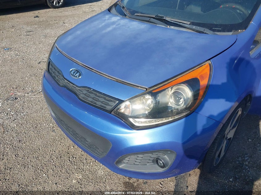 2012 Kia Rio VIN KNADN5A36C6030398 IAAI salvage auction — UNKNOWN, Clear (Florida), sold $300 on 2026-07-21 (photo 6)