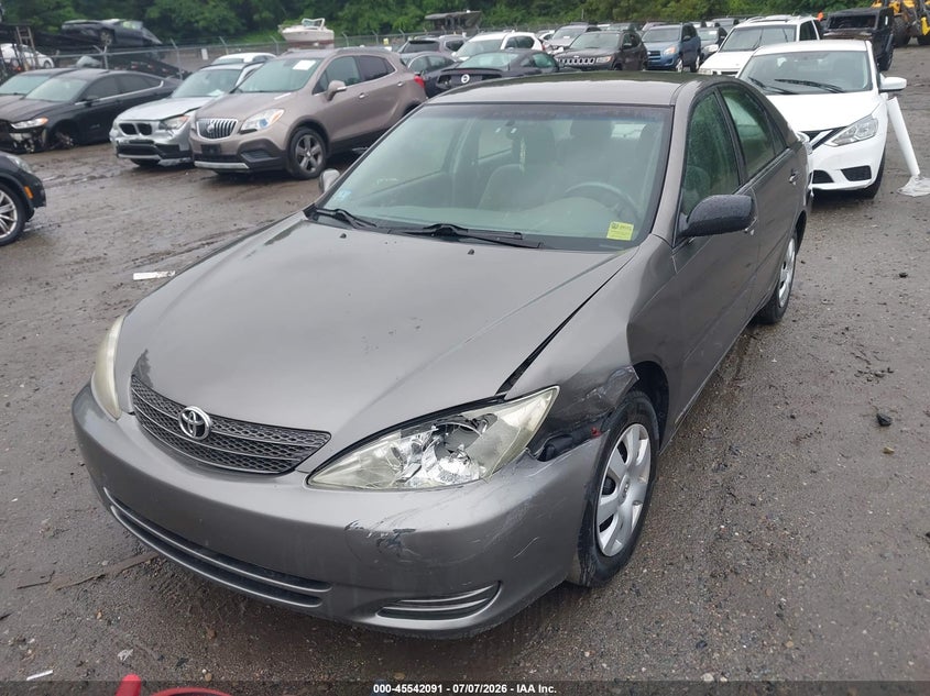 2002 Toyota Camry VIN JTDBE32K920044124 IAAI salvage auction — LEFT FRONT, Clear (Massachusetts), sold $475 on 2026-07-15 (photo 2)