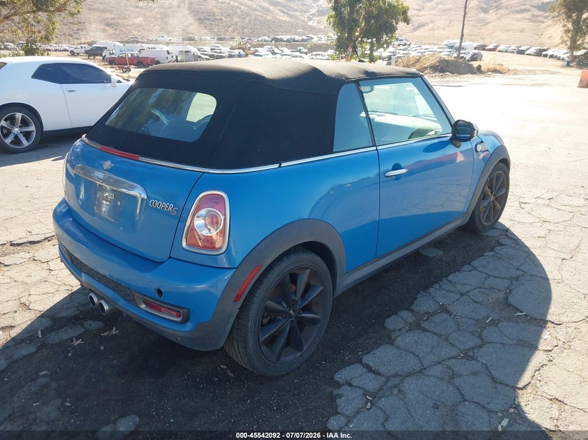 2014 Mini Convertible VIN WMWZP3C58ET298327 IAAI salvage auction — NORMAL WEAR, Clear - Dealer Only (California), sold $1,525 on 2026-08-01 (photo 4)